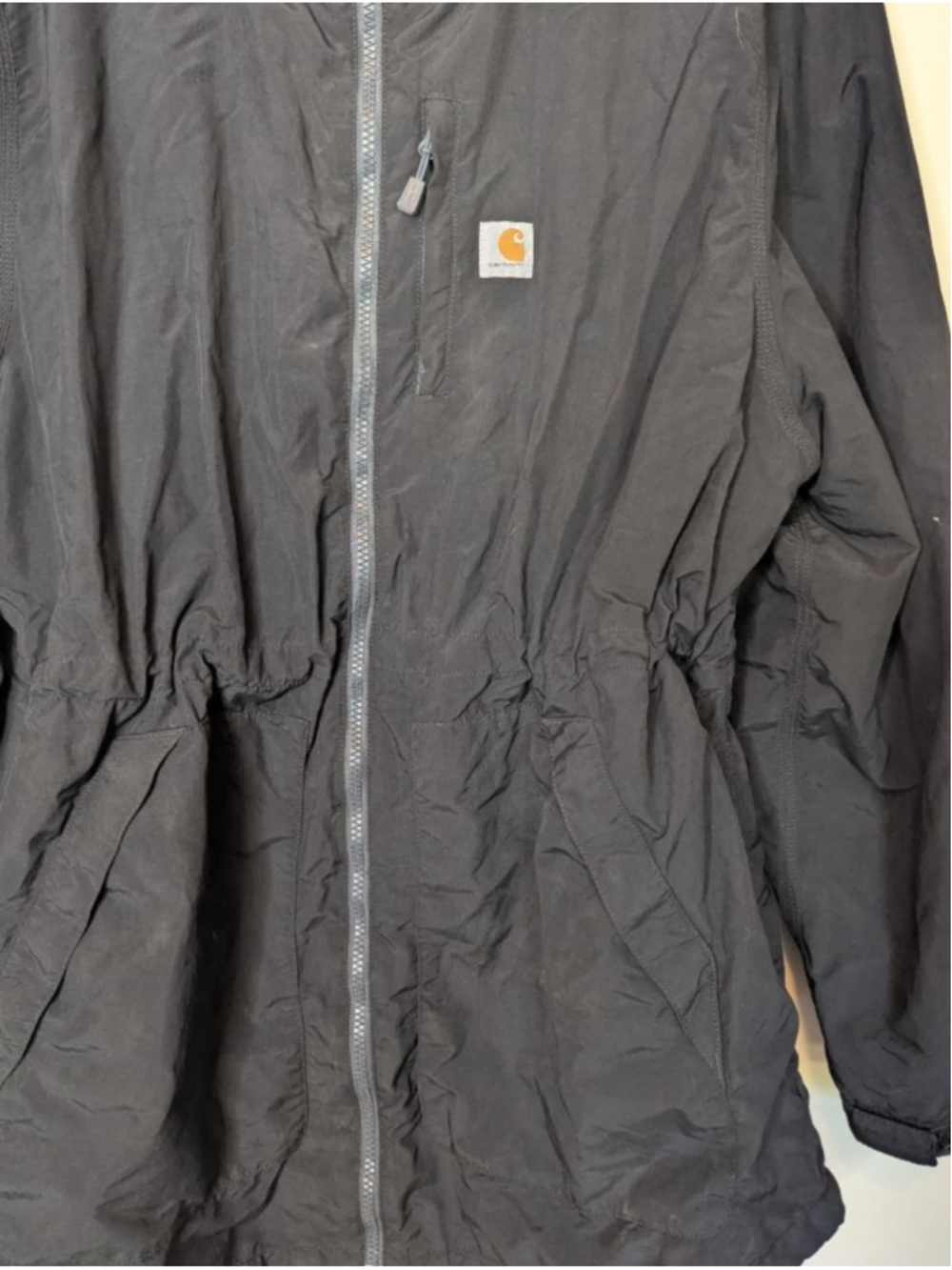 Women's Carhartt Black Relaxed Fit Hooded Jacket XXL - Picture 4 of 14